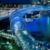 Cox Architects: The Helix Bridge, Marina Bay, Singapore