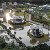 Центр гидропонных культур «Лотос» — проект ландшафтной архитектуры для водоочистной станции Хунху (Китай, Шэньчжэнь)