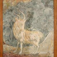 Жертвенный козел из сцены “Жертвоприношение Авраама”. Фресковая живопись Троице-Макарьева монастыря