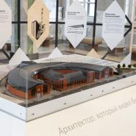 «Архитектор, который видел будущее»: инсталляция о Константине Мельникове в зале ожидания Северного речного вокзала