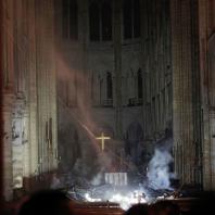 Пожар в Соборе Парижской Богоматери. 15.04.2019. Фото: CNN / Philippe Wojazer/AFP/Getty Images