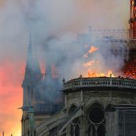 Пожар в Соборе Парижской Богоматери. 15.04.2019. Фото: CNN / Francois Guillot/AFP/Getty Images