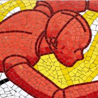 Мозаичное панно «Время, вперёд!». Фрагмент. Автор: Миша Most