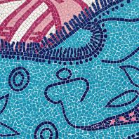 Мозаичное панно «Время, вперёд!». Фрагмент. Автор: Миша Most