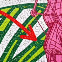 Мозаичное панно «Время, вперёд!». Фрагмент. Автор: Миша Most